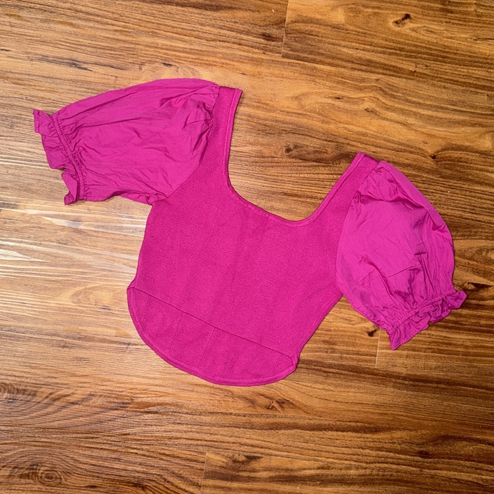 PUFF SLEEVE SHIRT - Picture 2 of 4